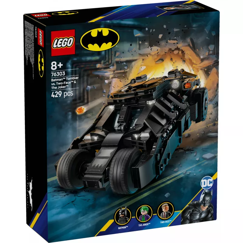 LEGO BATMAN 76303 Betmens Tumbler pret Divseju un Džokeru