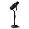 Shure MV7+-K-BNDL - pults/vokālais mikrofons ar XLR/USB-C savienotāju, melns + galda statīvs GATOR