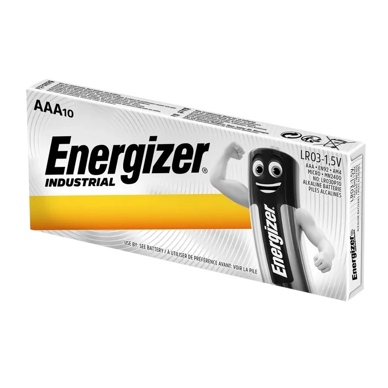 Energizer Industrial AA Alkaline baterijas - 6x Packs of 10 + 6x Free Packs of 10