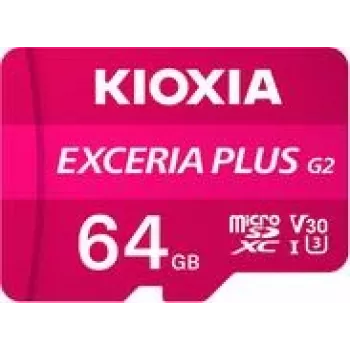 Flash Memory Kioxia 64GB MicroSDXC UHS-I EXCERIA PLUS G2