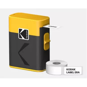 Etiķešu printeris Kodak Label ERA M50 Bluetooth 14 mm etiķetēm ar dzeltenu rulli