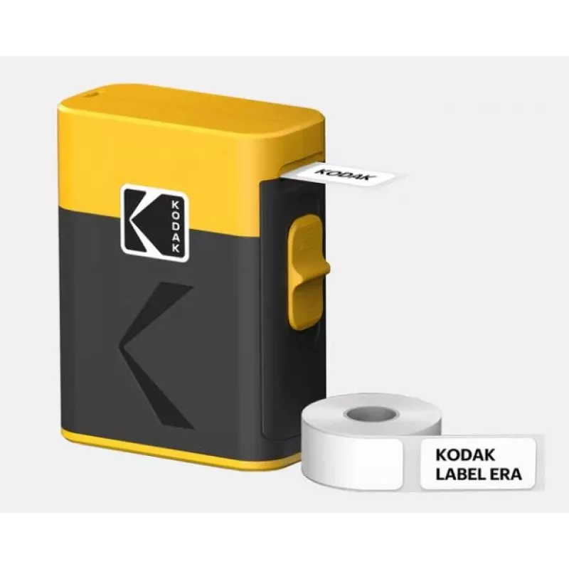 Etiķešu printeris Kodak Label ERA M50 Bluetooth 14 mm etiķetēm ar dzeltenu rulli