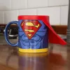 Thumbs Up Superman Mug with Cape, viens dizains, 0,25 l, Zila, Sarkana, Keramika, Silikons, Universāls, 1 gab.