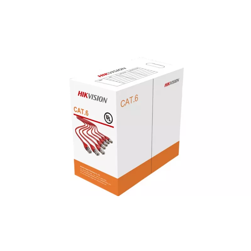 Tīkla kabelis Hikvision DS-1LN6-UU 305m Cat6 U/UTP oranžs