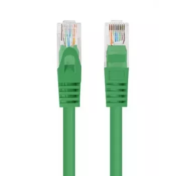 Patchcord cat.5e UTP 1m zaļš 10 iepakojumā PCU5-20CC-01
