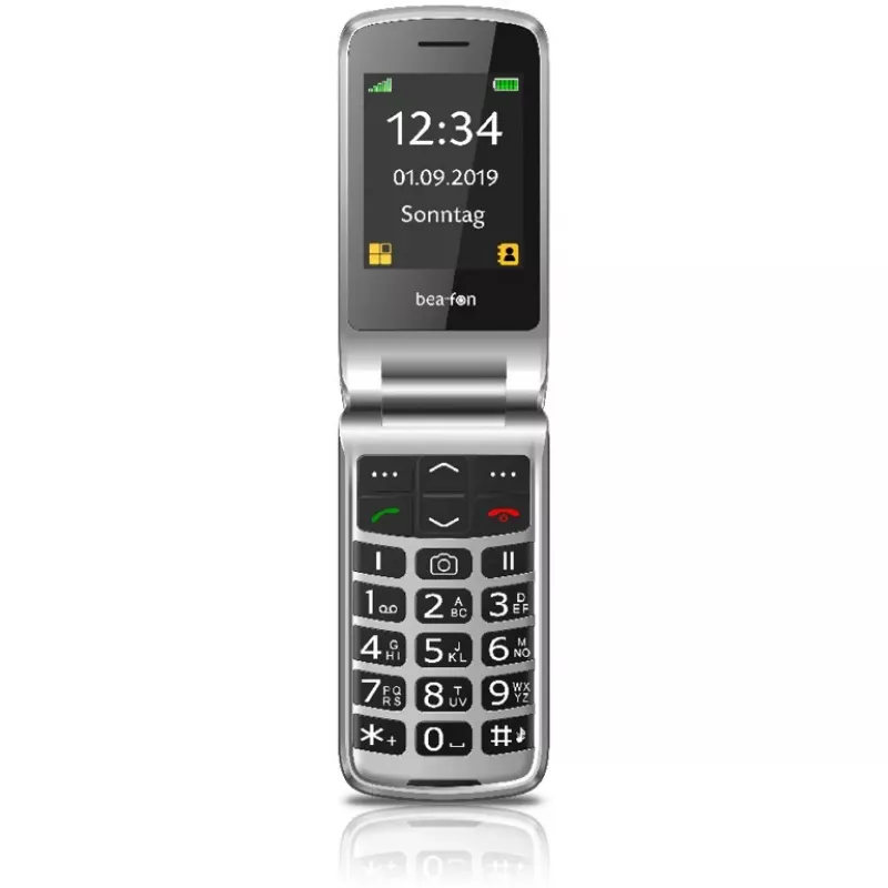 Bea-fon SL495 Senior mobilais tālrunis (bez barošanas bloka) - melns sudrabains