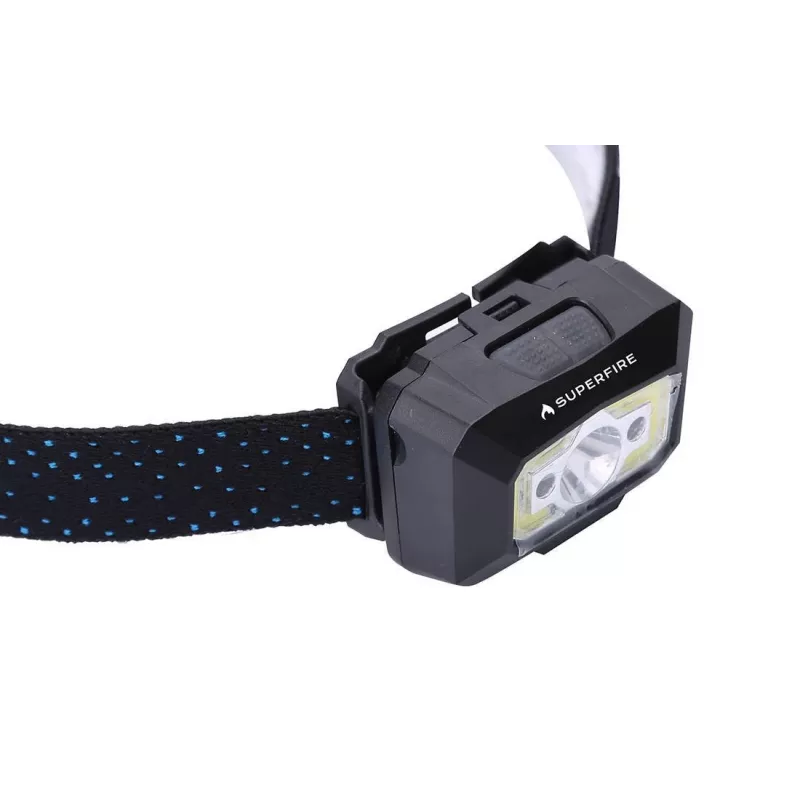 Superfire X30 galvaslampa, 340 lm, USB, 5 režīmi, 130 m