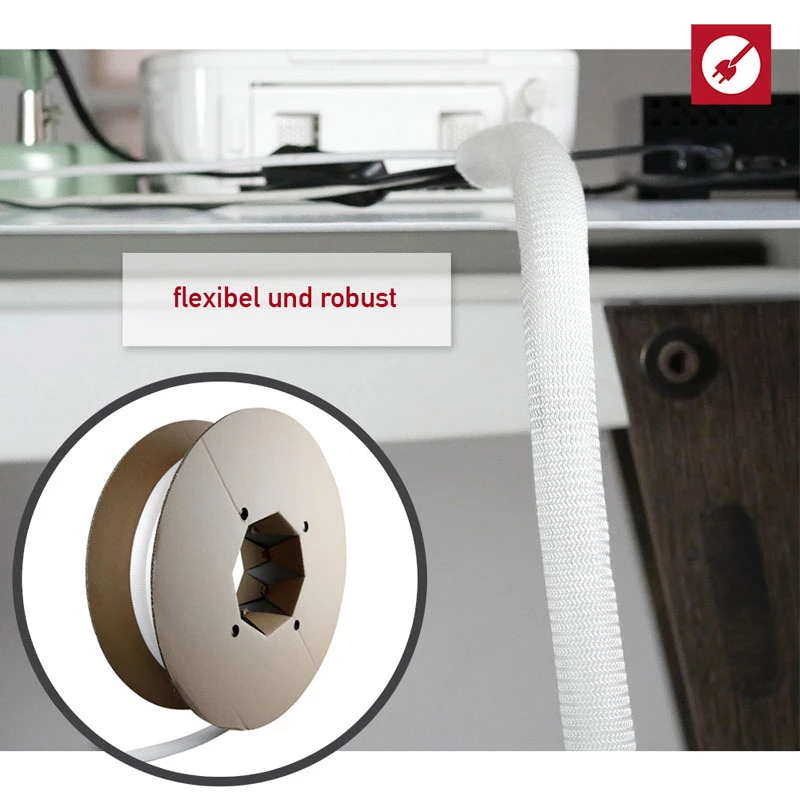 Kabeļu uzmava Label-the-cable PRO 5120 balta
