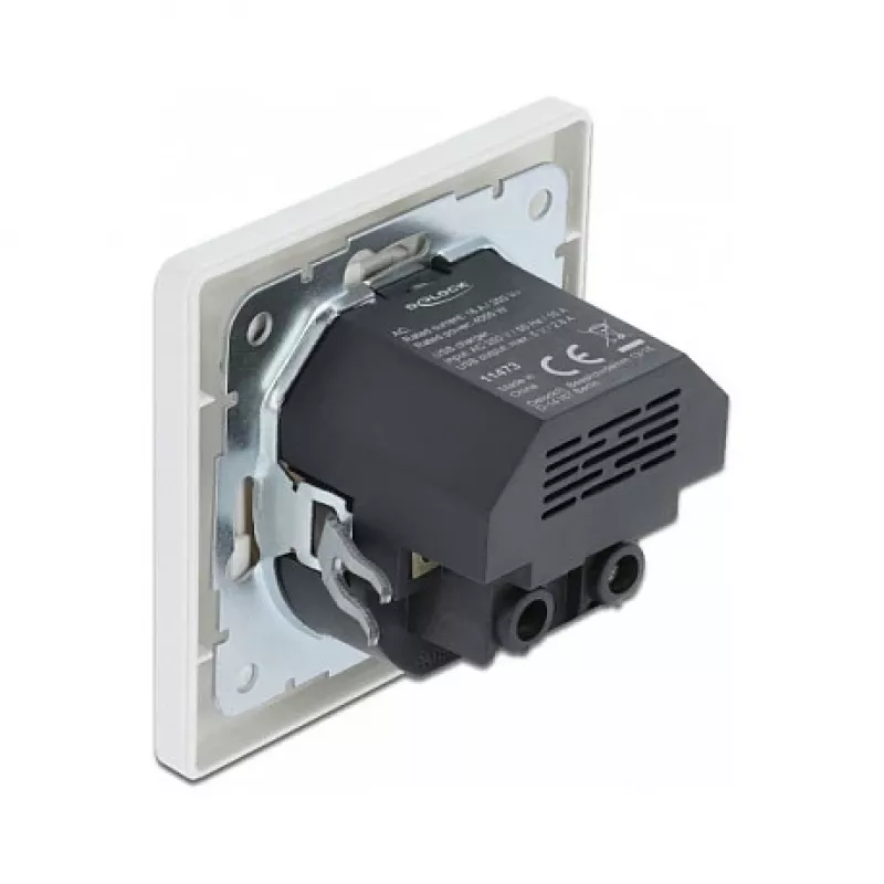 Kontaktligzda 2 x USB + CEE 7/3 DeLOCK 11473