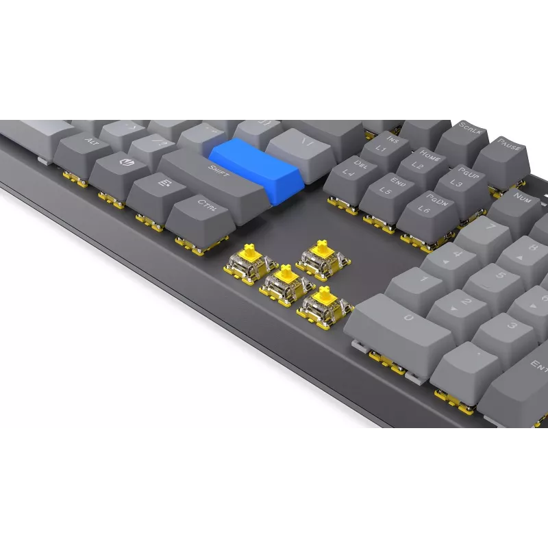 Bezvadu tastatūra ENDORFY Thock V2 — ergonomisks izkārtojums, RGB apgaismojums, bezvadu savienojums
