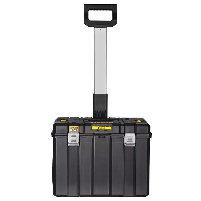 Instrumentu kaste DeWalt DWST83347-1 polikarbonāts, IP54, 512×435×635 mm, 50 kg kravnesība, riteņi, teleskopisks rokturis