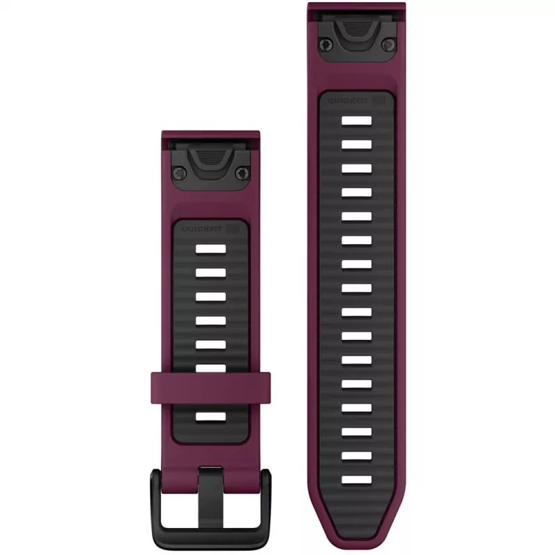 Silikona aproce GARMIN Quickfit 010-13391-04, 20 mm, grafīts/sarkans