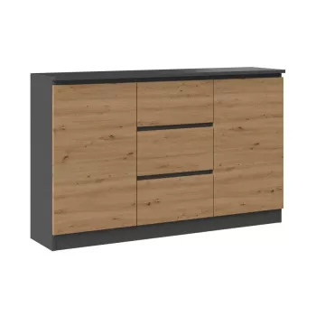 2D3S kumode 120x30x75 cm, antracīts/artisan