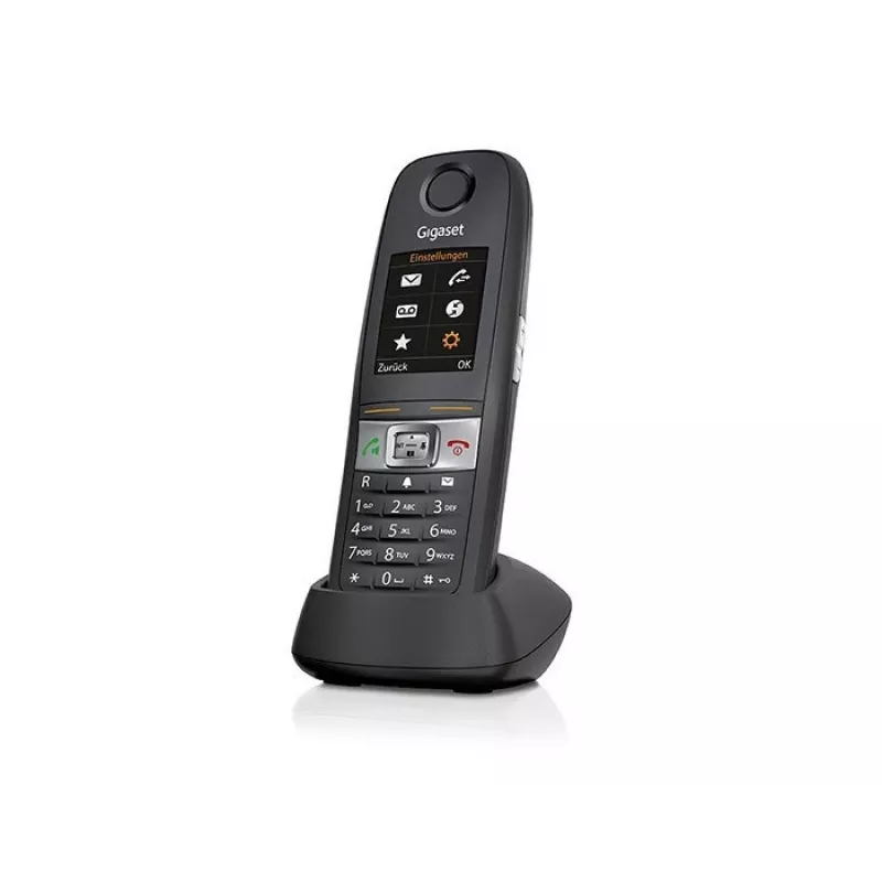 Gigaset E630HX DECT telefona klausule ar zvanītāja ID, melna
