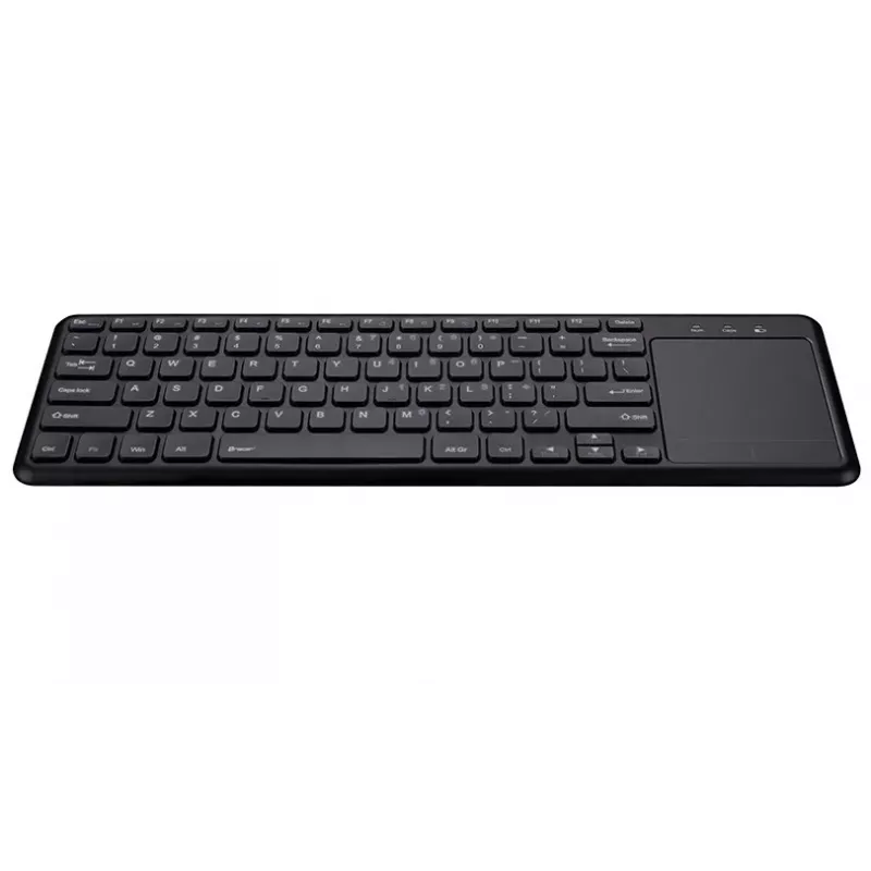 Bezvadu RF tastatūra TRACER TRAKLA46367 — Pilna izmēra, membrānas, skārienpaliktnis, 2,4 GHz, melna