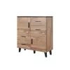 Cama sideboard LOTTA 110 2D4S wotan oak/mat Melns