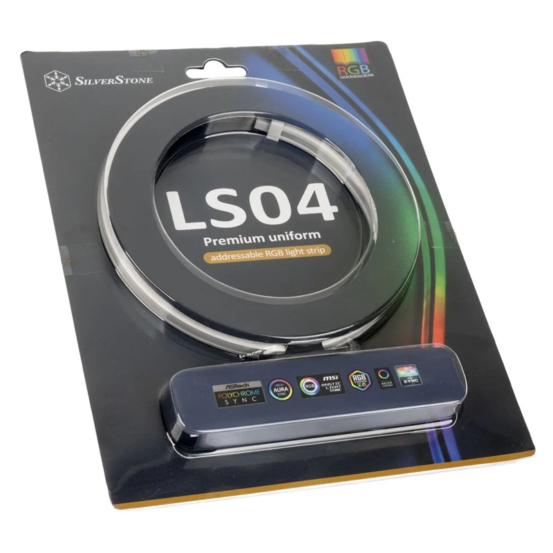 SilverStone LS04, ARGB LED lente, 2 gab. - Balta