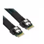 Supermicro sadalīšanas kabelis CBL-MCIO-1275S4Y MCIO x8 (STR) uz 2x SlimSAS x4 (STR) SFF8654 75/75cm (CBL-MCIO-1275S4Y)
