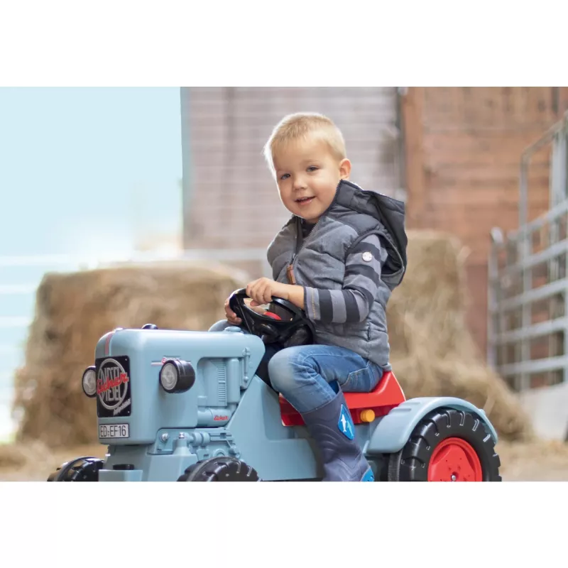 Pedāļu traktors Simba‑Dickie BIG Eicher Diesel ED 16 (modelis 800056565) bērnu braucamrotaļlieta