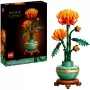 LEGO Icons krizantēmas zieda būvēšanas komplekts – radošs modelis pieaugušajiem, mākslīgā auga dāvana sievietēm, vīriešiem, viņai vai viņam, mājām, birojam