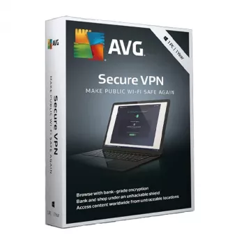 AVG Secure VPN atslēga (1 ierīce, 1 gads)