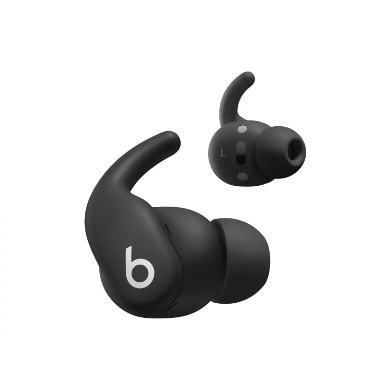 Bezvadu austiņas ar ieliktņa dizainu Apple Powerbeats Fit — H1 mikroshēma, IPX4 ūdensizturība, aktīva trokšņu slāpēšana, Dolby Atmos, USB‑C uzlādes futrālis, 30 stundu atskaņošana