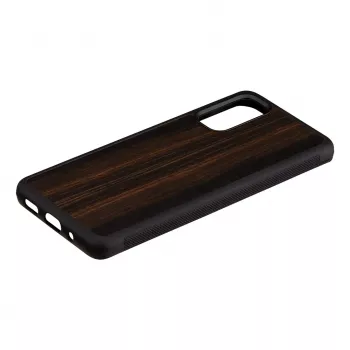 Viedtālruņa maciņš Man and Wood Galaxy S20 ebony Melns — aizsargvāciņš Samsung Galaxy S20