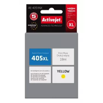 Activejet AE-405YNX tinte (aizstāj Epson 405XL C13T05H44010; Supreme; 18 ml; dzeltena)