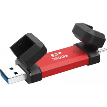 Pārnēsājamais SSD Silicon Power DS72 250GB, USB-C/USB-A 3.2 Gen 2