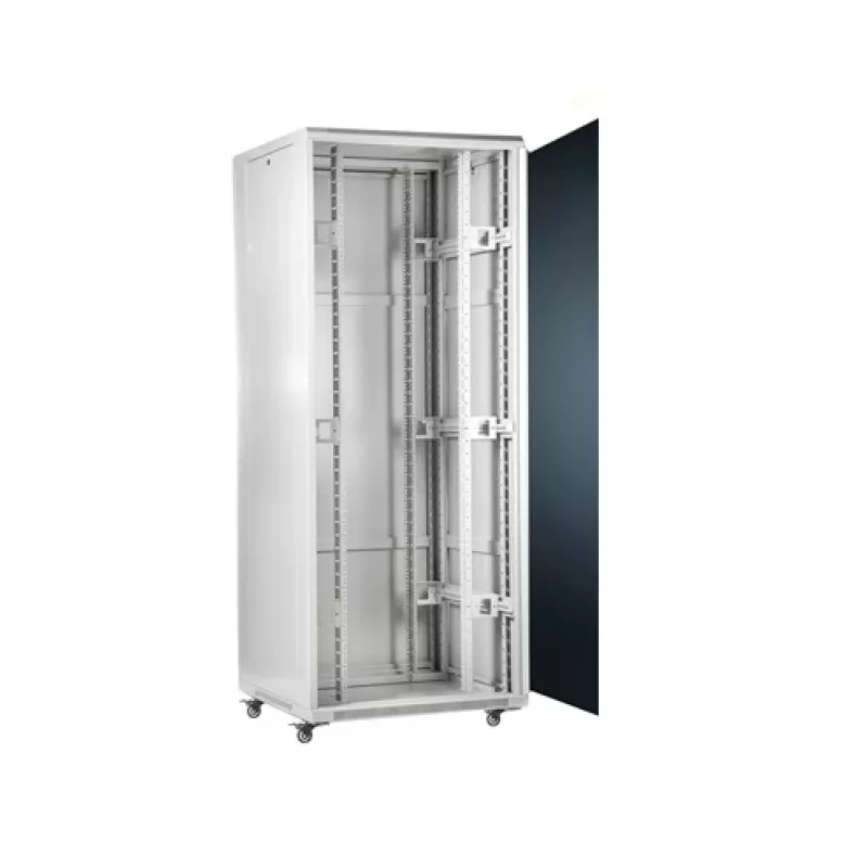 SOMI Networks | 32U, 19″ brīvi stāvošs skapis | 32U-60/60NAC | Pelēks | Maksimālā slodze 800 kg; noņemamas un aizslēdzamas sānu paneļi; stikla durvis; nesamontēts | Dziļums: 60 cm