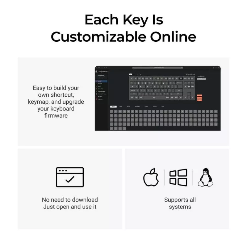 Tastatūra Wrl Q3 Max RGB/CARBON Melns Q3M-M4 Keychron