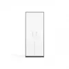 OLIV 2D CLOSED SHELVING UNIT, ANTHRACITE/Balts SET