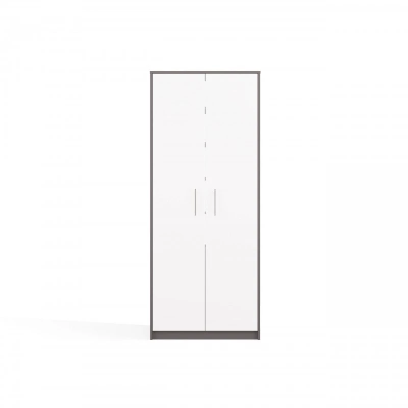 OLIV 2D CLOSED SHELVING UNIT, ANTHRACITE/Balts SET