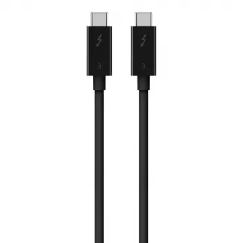 USB C uz USB C kabelis Belkin F2CD084bt0.8MBK 0,8 m 40 Gbit/s Melns