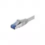 Wentronic Goobay CAT 6a komutācijas kabelis, S/FTP (PiMP), pelēks, 10 m - LSZH halogēnus nesaturošs, varš (93701)