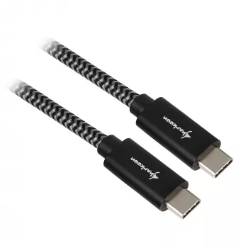 Sharkoon USB 3.2 Gen 2 kabelis USB-C spraudnis> melns/pelēks 1 metrs - kabelis - digitāls/dati