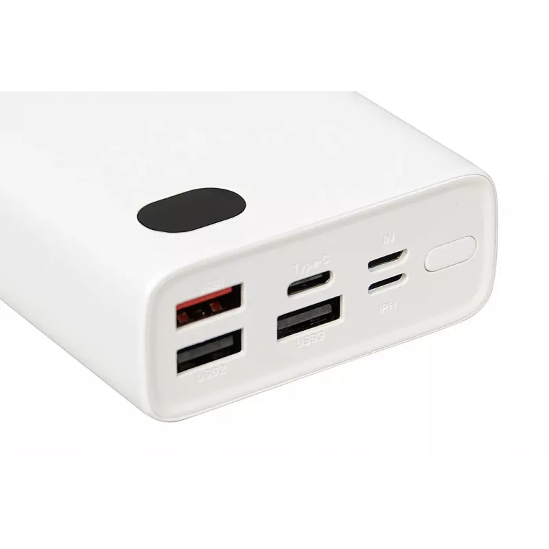 Power Bank iBOX PB20 20000 mAh ir Ibox produkts no mūsu Power Banks klāsta. Izceļas ar baltu krāsu, plastmasas materiālu un iekšējo tipu.