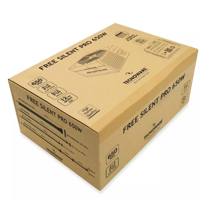 Barošanas bloks | TECNOWARE | ATX | PC | Melns | 180 - 264 V | 650 W | FAL651FSP12
