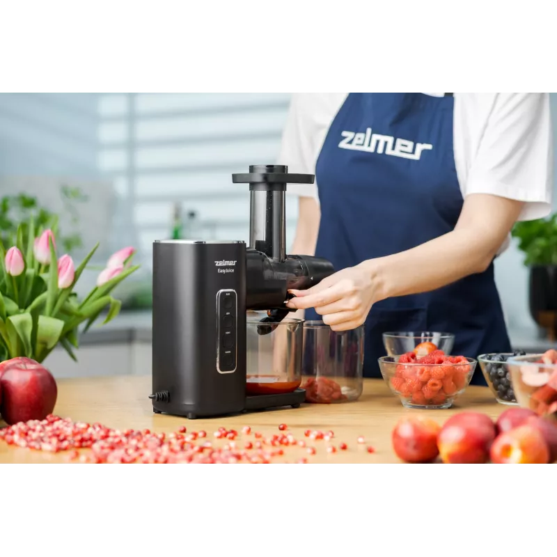 Sulu spiede ZELMER ZJP3900 EasyJuice 700W 1.5L centrbēdzes sulu spiede ar 700 W motoru un 1,5 l mīkstuma tvertni