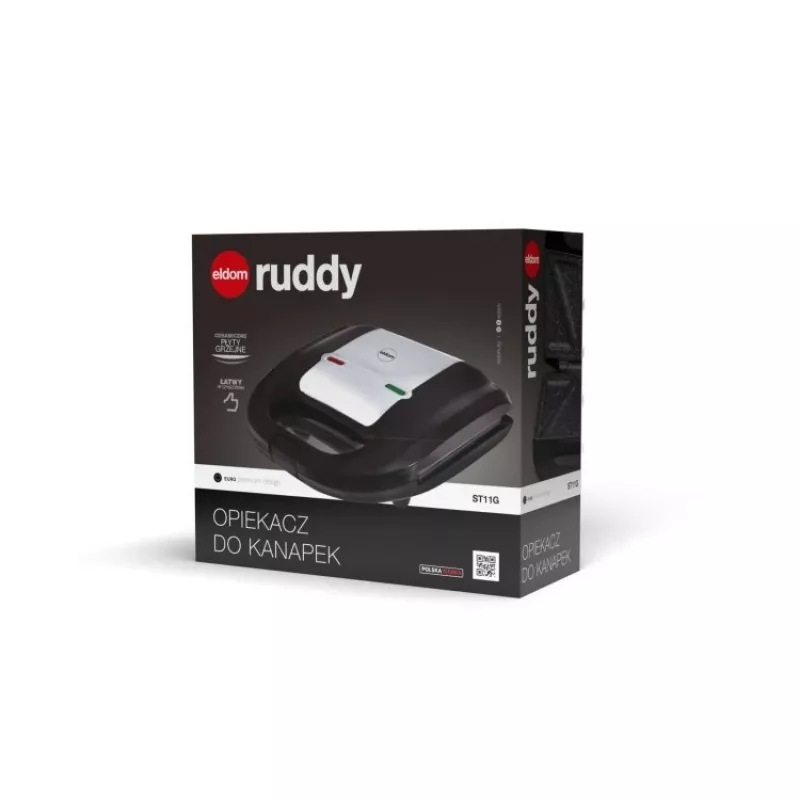 ELDOM Sandwich RUDDY, 750 W, granīta plāksnes
