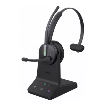 Bezvadu mono austiņas Yealink WH64 Pro Teams ar Bluetooth un UC saderību, trokšņu slāpēšanas mikrofons