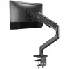 Monitora kronšteins DIGITUS Single, skava, līdz 49 collām (124,5 cm), 20 kg, VESA 75x75–100x100, slīpums -20° līdz 50°, augstumā regulējams, melns