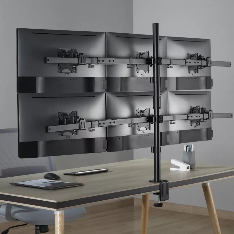 LCD stiprinājums SBOX LCD-352/6-2 17–32 collu displejiem, 7×7 kg, VESA 100×100