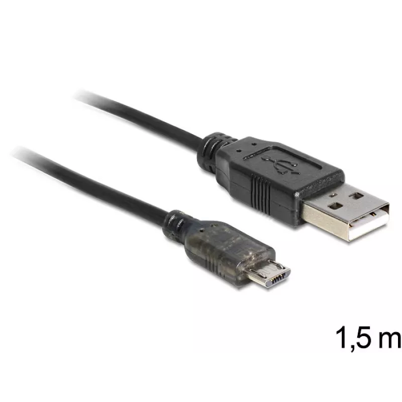 USB kabelis DeLOCK USB 2.0-A - USB micro-B 1.5m