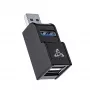 USB centrmezgls SBOX H-606 — 3 portu USB-A (1x USB 3.0, 2x USB 2.0)