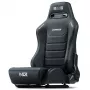 Racing stila noliecamais sēdeklis Next Level Racing ERS3 Elite Premium — melna PU āda, noliecama mugura, saderīgs ar kokpita/grīdas stiprinājumu