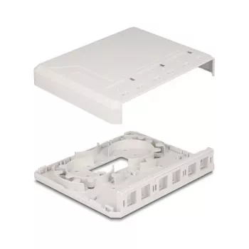 DeLOCK 67052 Keystone virsmas montāžas kārba optisko šķiedru moduļiem, 6 pieslēgvietas, balta