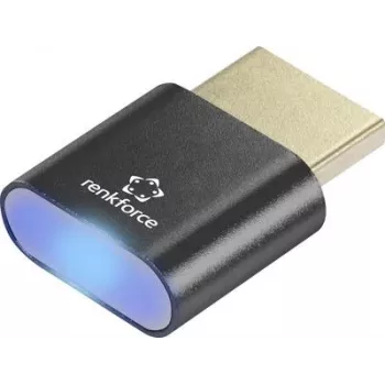 Renkforce displeja adapteris, virtuālais HDMI emulators, EDID, 4K, DisplayPort (RF-6685716)
