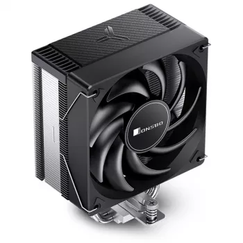 Procesora gaisa dzesētājs Jonsbo CR-1000 EVO, 120 mm ventilators, 600–1500 RPM, hidrauliskais gultnis, melns
