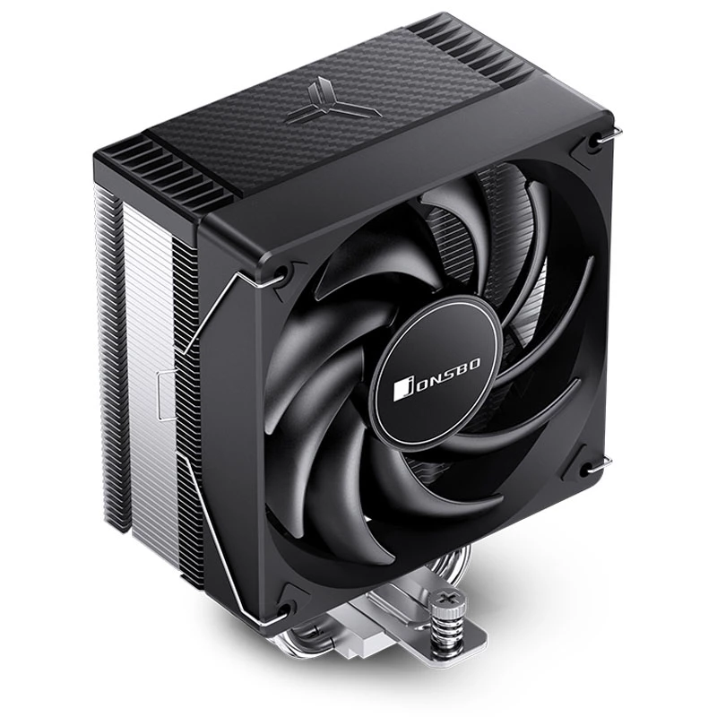Procesora gaisa dzesētājs Jonsbo CR-1000 EVO, 120 mm ventilators, 600–1500 RPM, hidrauliskais gultnis, melns